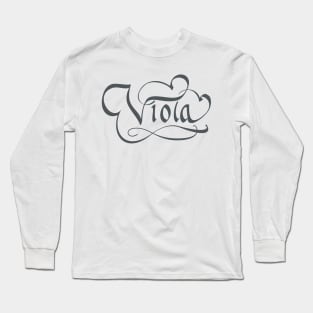 Viola. Name Viola. Long Sleeve T-Shirt